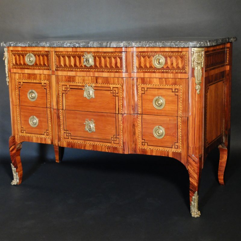 Commode d'époque Transition estampillée SAR