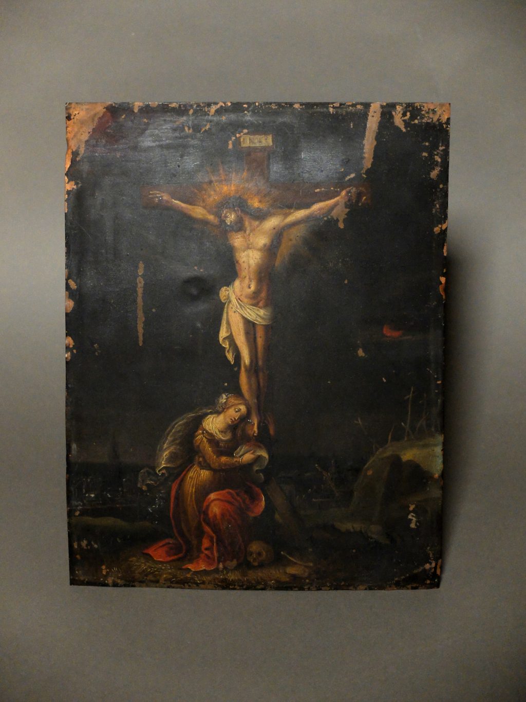 Cuivre XVIIème-la Crucifixion