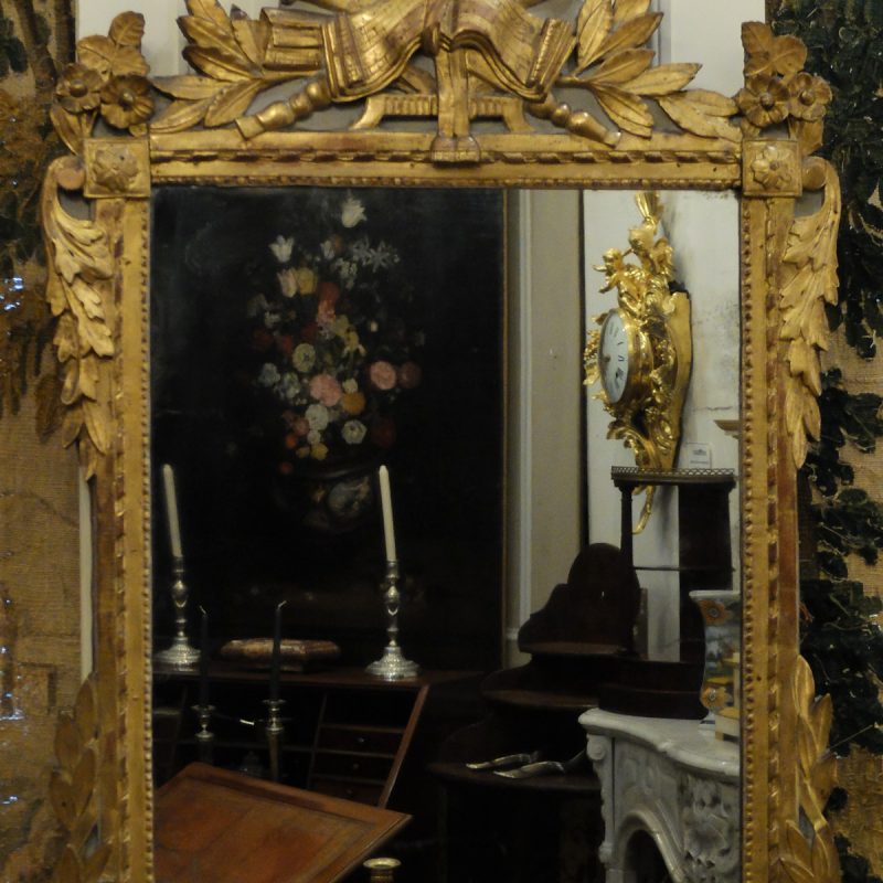 Miroir Louis XVI aux instruments de musique